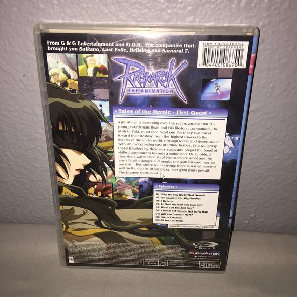 Dvd Used Ragnarok The Animation First Quest Funimation 9 Episodes On 2-Disc Set - Picture 2 of 6